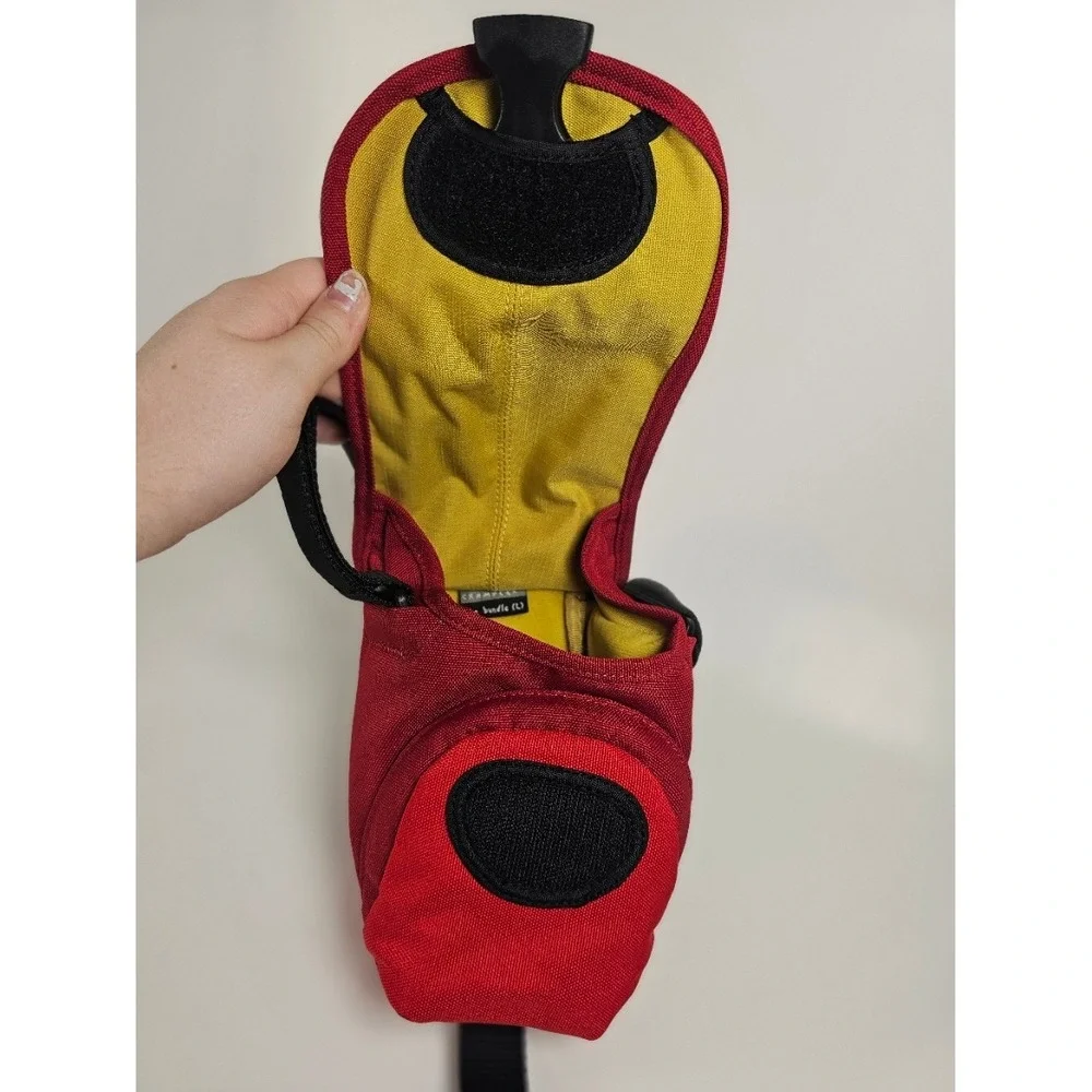 Crumpler The Bundle L Camera Pouch Red Yellow Padded Utility Bag Case Strap